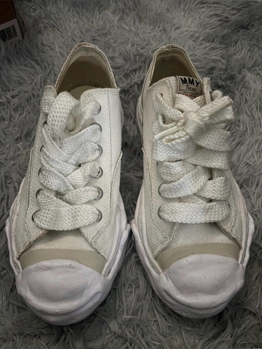 Miharayasuhiro Off-White Chunky Canvas Lace-Up Sneakers